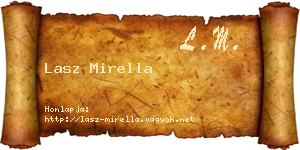 Lasz Mirella névjegykártya